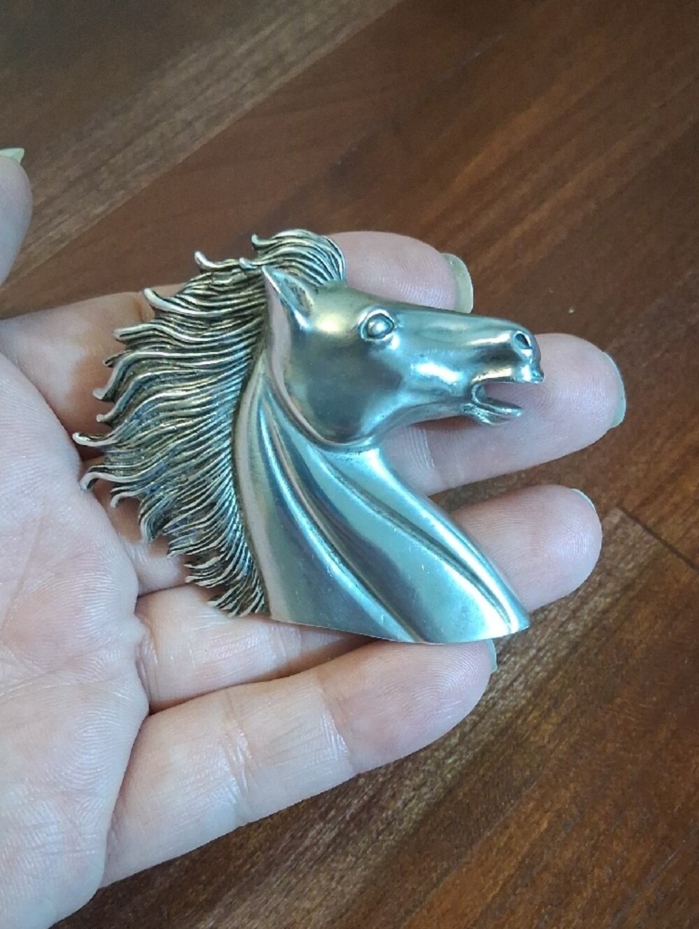 Sterling Silver Horse Head 3D Brooch Pendant Wilson Numbered Limited Vintage - Picture 9 of 9